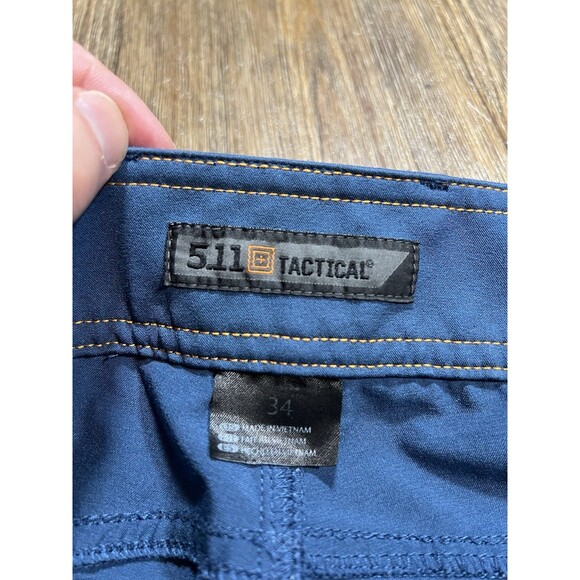 5.11 Tactical Men's Vaporlite Shorts 34 Blue Outdoors Athletic Stretch - Picture 4 of 10